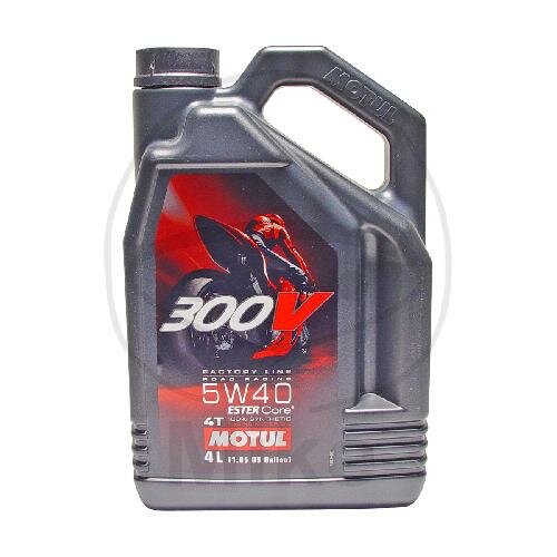 Engine oil 5W40 4T 4 liters Motul synthetic 300V Factory Line Road Racing