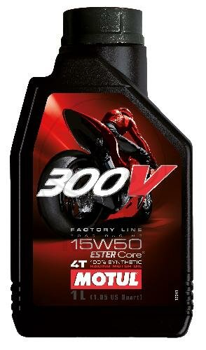 Engine oil 15W50 4T 1 liter Motul synthetic 300V Factory Line Road Racing