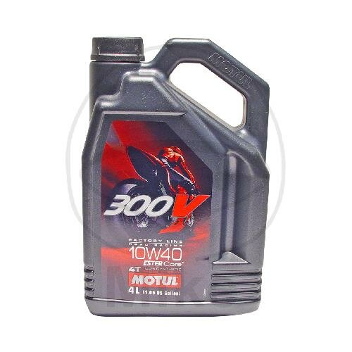 Engine oil 10W40 4T 4 liters Motul synthetic 300V Factory Line Road Racing