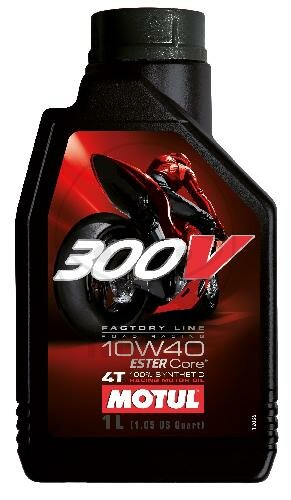 Engine oil 10W40 4T 1 liter Motul synthetic 300V Factory Line Road Racing
