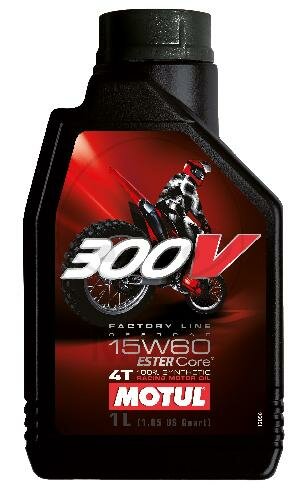 Engine oil 15W60 4T 1 liter Motul synthetic 300V Factory Line Offroad Racing