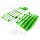 Jeu de protection des ailettes du radiateur vert 05 pour Kawasaki KX-F 450 # 16-19
