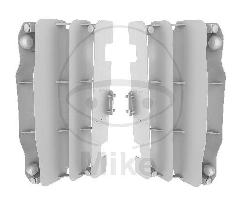 Jeu dailettes de protection du radiateur blanc pour Yamaha YZ-F 250 450 # 2006