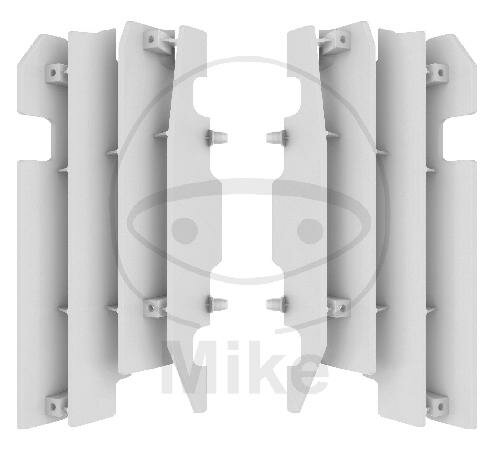 Jeu dailettes de protection du radiateur blanc pour Honda CR 125 250 R # 2000-2004