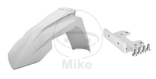 Mudguard front white with mounting kit for KTM 125 150 250 350 450 505
