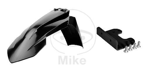 Mudguard front black with mounting kit for KTM 125 150 250 350 450 505