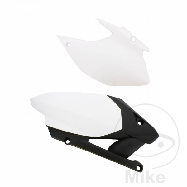 Set di pannelli laterali bianco nero per Yamaha WR-F 250 07-14 # WR-F 450 07-11