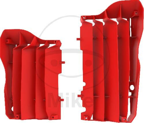 Set di protezione delle alette del radiatore rosso 04 per Honda CRF 450 R RX # 17-19
