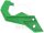 Fork protection bottom green 05 black for Kawasaki KX-F 250 13-19 # KX-F 450 15-19