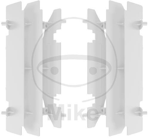 Radiator fins protection set white for Suzuki DR-Z 400 RM 125 250
