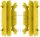 Radiator fins protection set yellow 01 for Suzuki DR-Z 400 RM 125 250