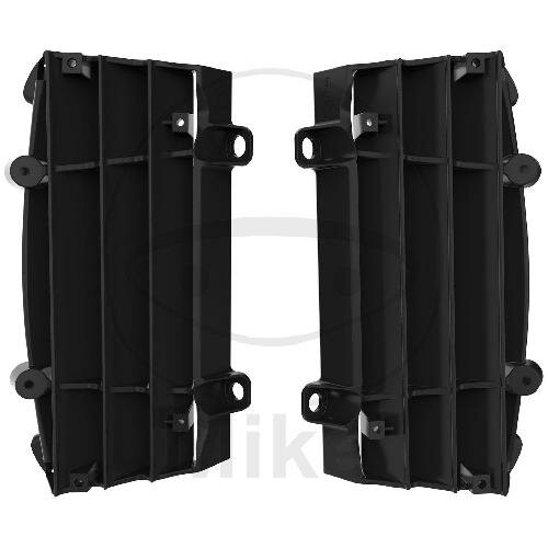Jeu dailettes de protection du radiateur noir pour Husqvarna  KTM 125 150 250 300 350