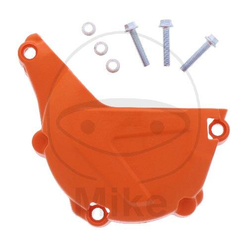 Ignition cover protector orange for Husqvarna FE 450 501 KTM EXC 450 500 # 15-16