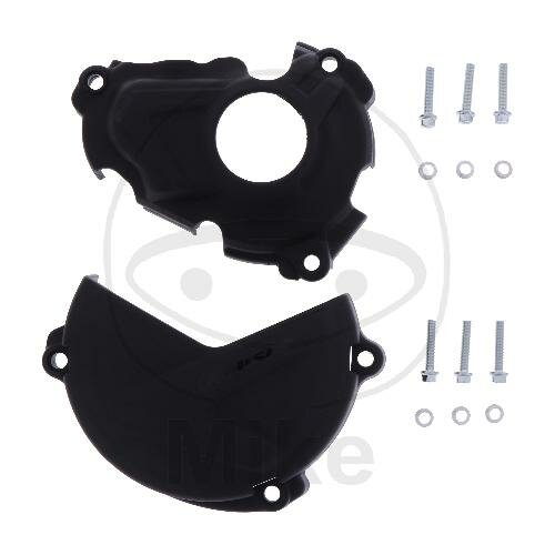 Set di protezione del coperchio dellaccensione della frizione nero per Yamaha YZ-F 250 # 19-20