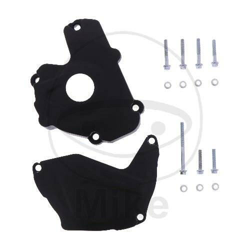 Set di protezione del coperchio dellaccensione della frizione nero per Kawasaki KX-F 250