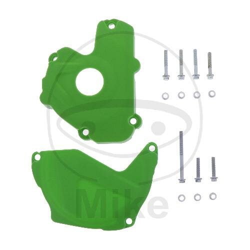 Juego de protección de la tapa del embrague verde para Kawasaki KX-F 250 # 13-16