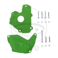 Clutch ignition cover protection set green for Kawasaki...