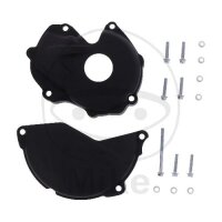 Clutch ignition cover protection set black for Kawasaki...