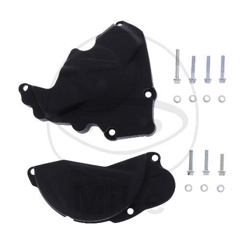 Juego de protección de la tapa de encendido del embrague Negro para Honda CRF 250 R # 13-17