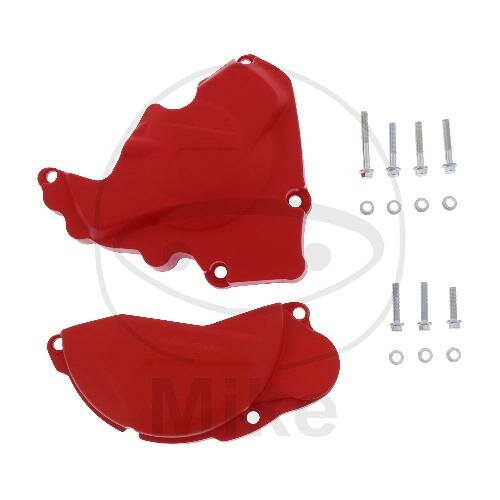 Clutch ignition cover protection set red for Honda CRF 250 R # 2013-2017