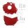 Set di protezione del coperchio della frizione rosso per Honda CRF 250 R # 18-21