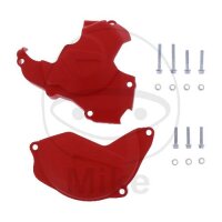 Clutch ignition cover protection set red for Honda CRF...