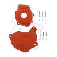 Clutch ignition cover protection set orange for KTM SX-F...
