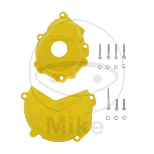 Clutch ignition cover protection set yellow for Husqvarna FC KTM SX-F 250 350