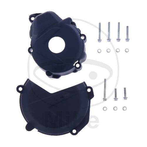 Clutch ignition cover protection set blue for Husqvarna FE KTM EXC-F 250 350