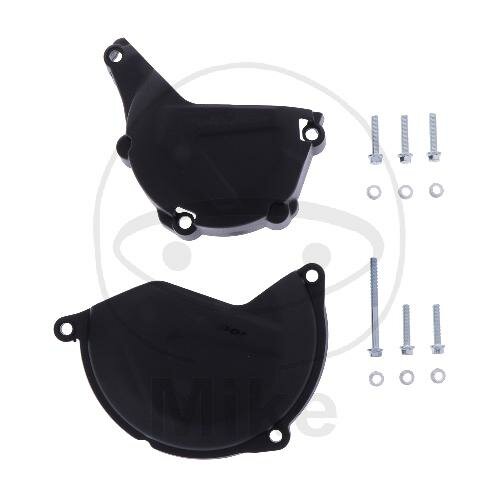 Juego de protección de la tapa de encendido del embrague Negro para Husqvarna FE 450 501