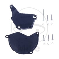 Clutch ignition cover protection set blue for Husqvarna...