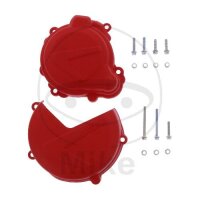 Clutch ignition cover protection set red for Beta RR 250...