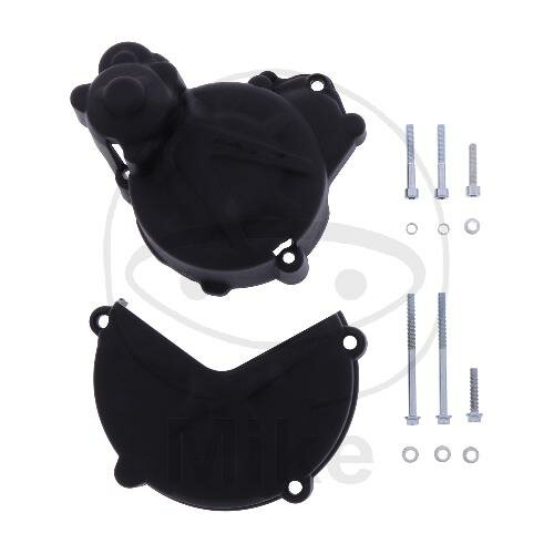 Clutch ignition cover protection set black for Gas Gas EC 250 300 # 16-19