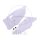 Side panel set white for Kawasaki KX 125 250 # 2003-2008