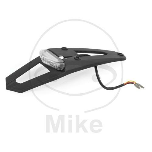 Mudguard extension LED universal rear black