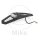 Mudguard extension LED universal rear black
