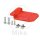 Mounting kit fender universal front red UFX Honda from 2009