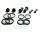 Kit de réparation des étriers de freins pour Honda GL 1500 Goldwing 88-00