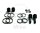 Brake caliper repair kit for Kawasaki GPX 600 750 GTR 1000 ZR 550 750 ZX-10 1000