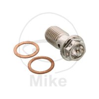 Banjo bolt single M10x1,25 stainless steel V4A Racing for...