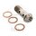 Banjo bolt double M10x1.00 titanium for Ducati 1098 1198 Suzuki GSF 600 1200 GSX 600 750 SV 650