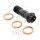 Banjo bolt double M10x1,00 titanium black for Ducati 1098 1198 Suzuki GSF 600 1200 GSX 600 750 SV 650