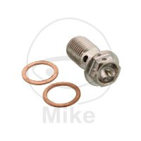 Banjo bolt single M10x1,00 Titan Racing for Ducati...