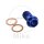Bullone Banjo singolo M10x1,00 Titan Racing blu per Ducati Kawasaki KTM MV Augusta Suzuki Triumph