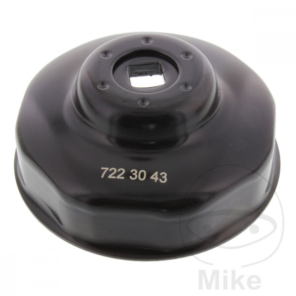 Oil filter wrench 76 mm 8 edges 1/2" internal square