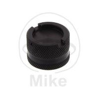 Racing cap for oil drain valve