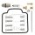 Kit di riparazione del carburatore ABR per Polaris Hawkeye 300 4X4 # 2007