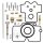 Carburetor repair kit for Yamaha WR 400 F # 2000