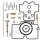 Carburetor repair kit for Honda CRF 450 X # 2007