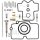 Carburetor repair kit for Honda CRF 150 # 2007-2008
